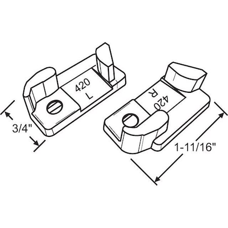 Strybuc Awning Window Vent Lock Set 900-299